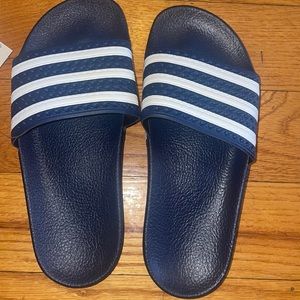 Little boys Adidas slides